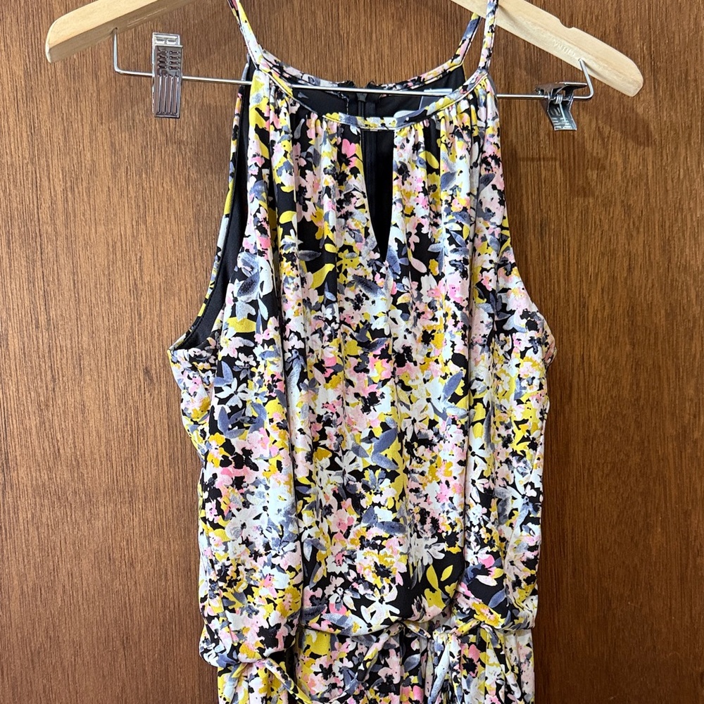 London Times Floral Jumpsuit in Floral Print